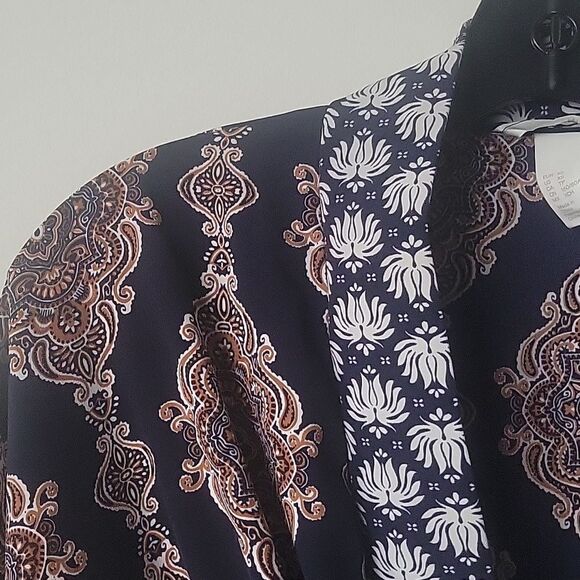 NEW Kimono Hippy Patchwork Paisley Tunic Wrap Tie Boho Top Jacket LagenLook - Picture 7 of 16